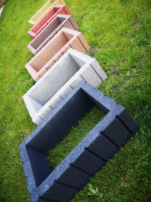 Gazony betonowe 60x40x20h donice ogrodowe donica gazon betonow.Wysyłka