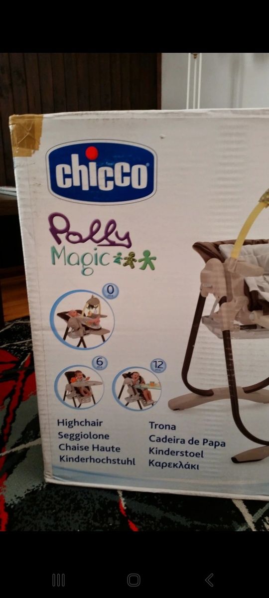 Krzesełko Chicco Polly do karmienia od noworodka do przedszkolaka