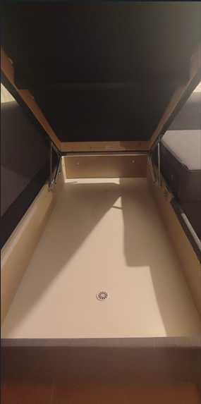 Sofá-cama de canto com arrumação FRIHETEN