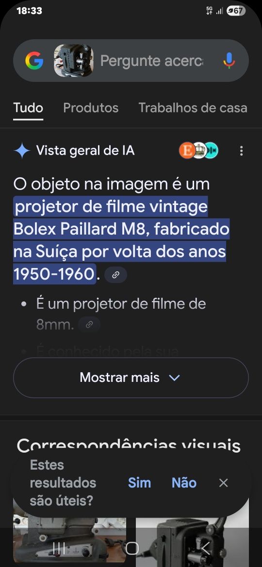 Paillard bolex a funcionar