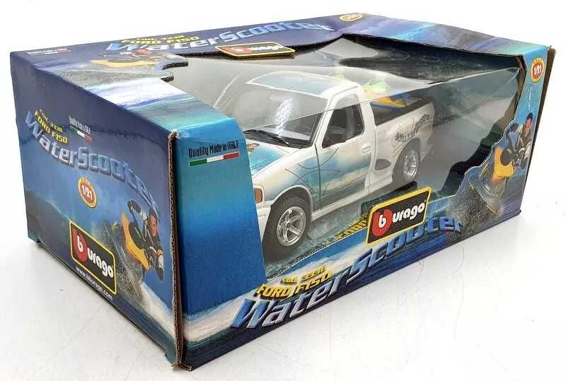 Burago esc_1/21Gold Collection;Ford SVT F150 WaterScooterJet Skis;novo