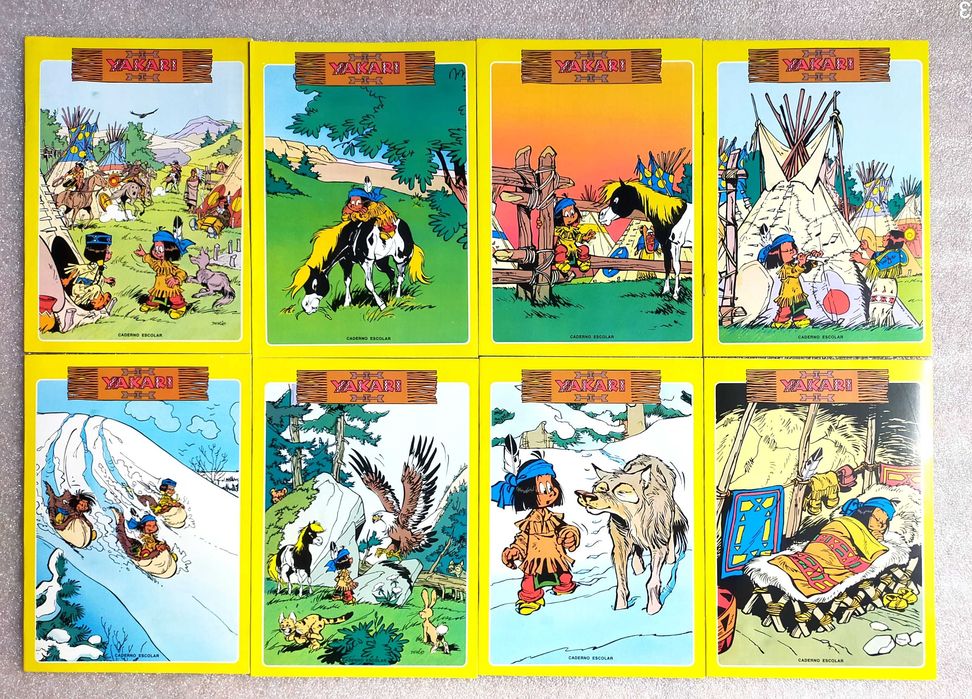 Coleção completa antigos cadernos escolares Yakari