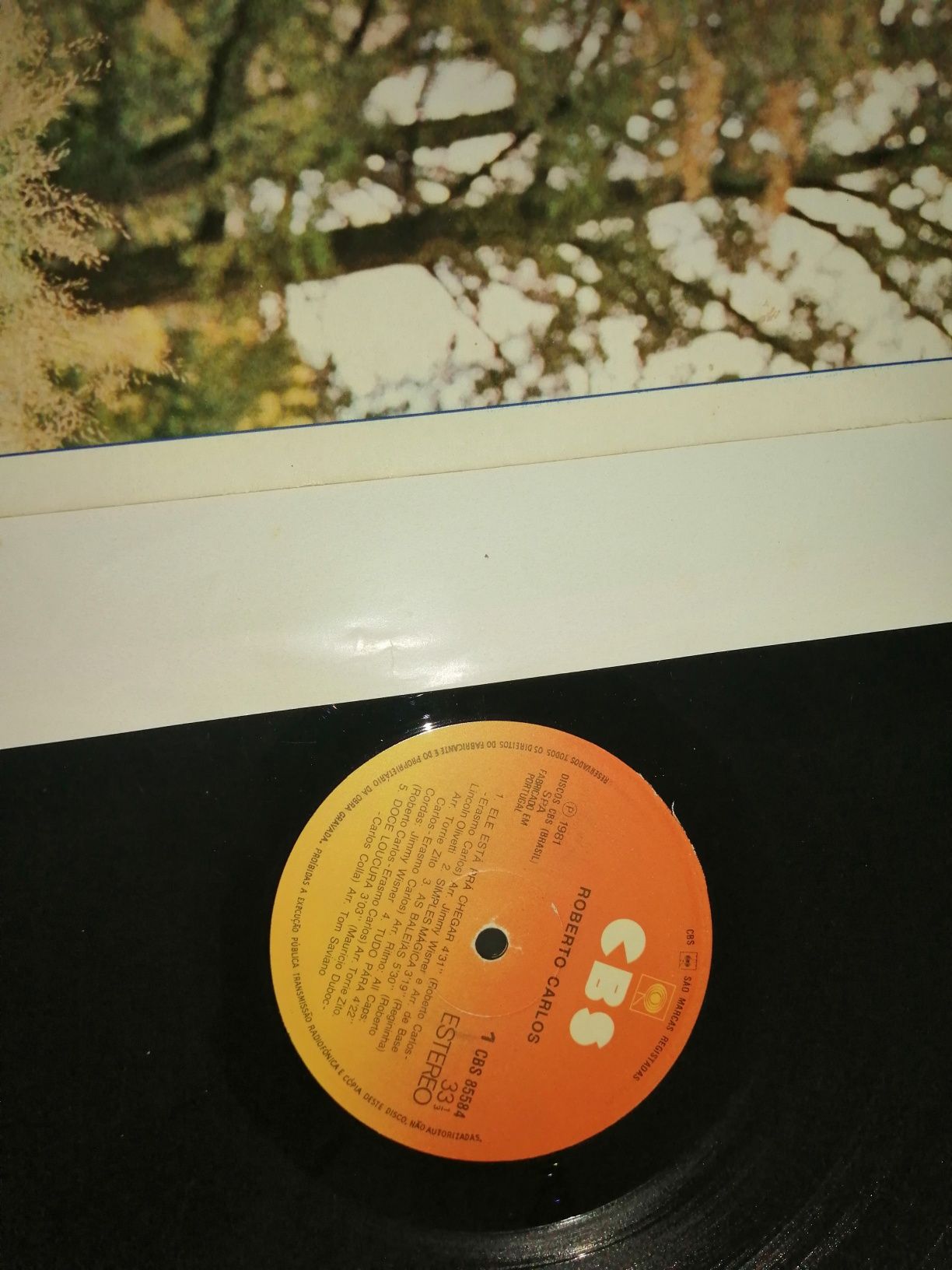 Roberto Carlos 	(Vinil)	disco de vinil como novo!!*