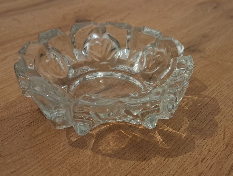 Popielniczka kryształowa PRL