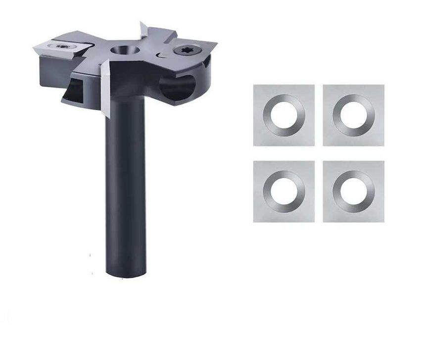 FREZ TRZPIENIOWY 8mm. do Planowania Płaszczyzn 38mm+ZAPASOWE 4 Płytki