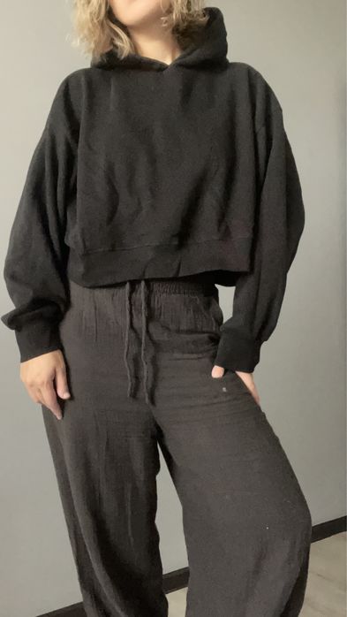 Худі коротке з капюшоном оверсайз жіноче