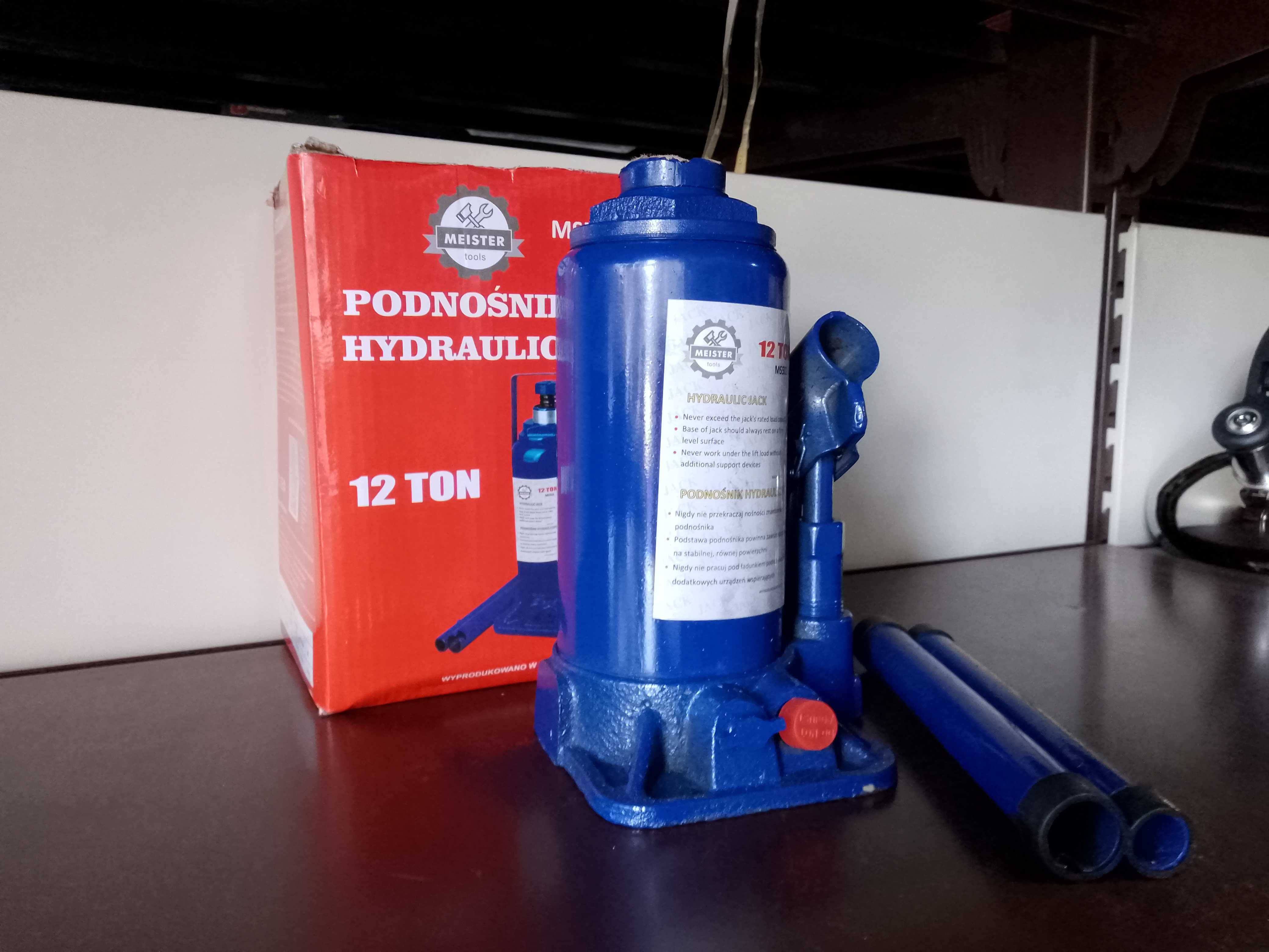 PODNOŚNIK HYDRAULICZNY 12 TON słupkowy nowy jakość meister solidny pro