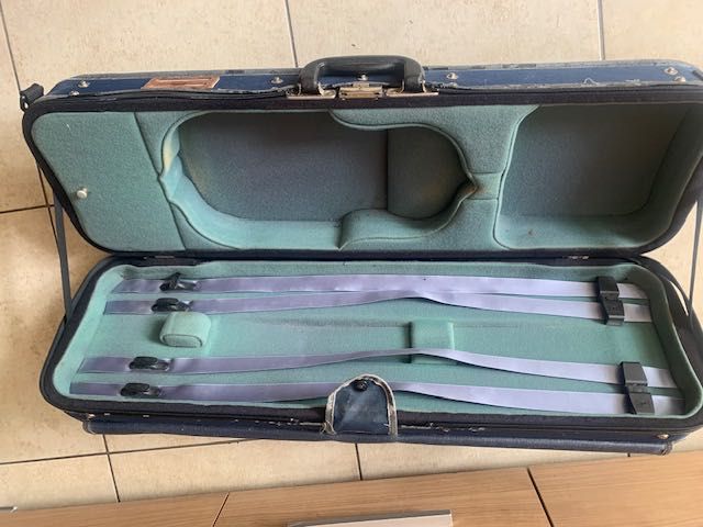 Futerał na skrzypce 4/4 twardy oldschool starszego typu 78x24x17  GEWA