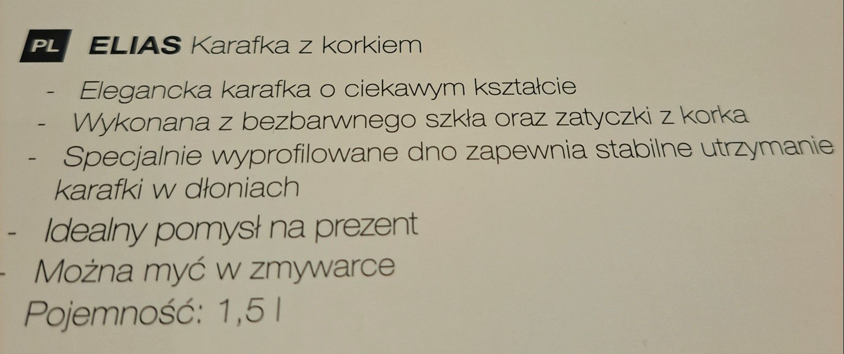 Karafka DUKA Elias