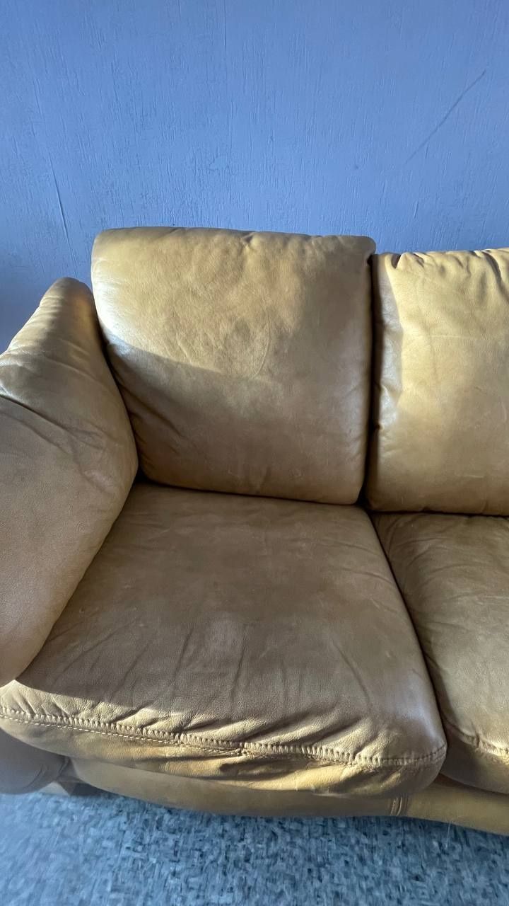 Шкіряний диван з розкладною функцією