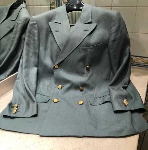 Blazer homem 100% linho cor verde, assertoado, marca Rosa & Teixeira