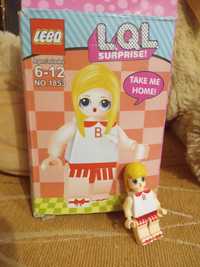 Figurka lalki LoL z kolocków lego plus pieczątki lol