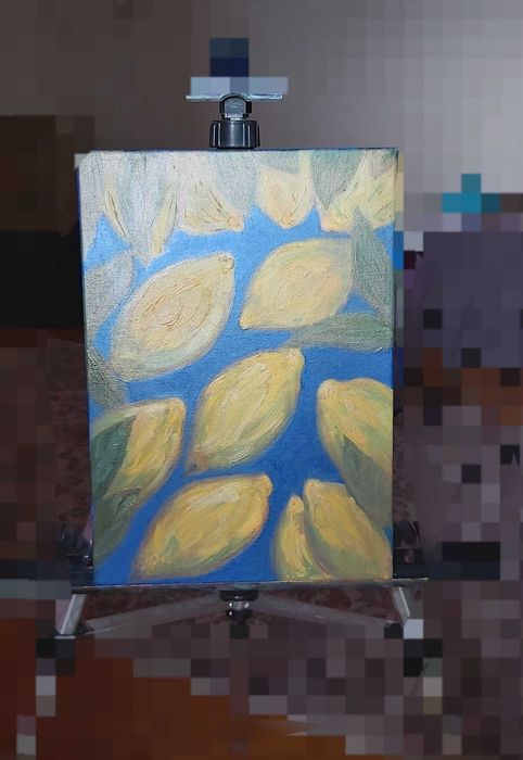 Картина олією на полотні "Lemons" 25×35