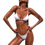 Sexy Bikini Brazylijskie Dwuczęściowy Strój Kąpielowy STRINGI - L