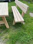 Meble ogrodowe komplet ogrodowy lite drewno 2 m