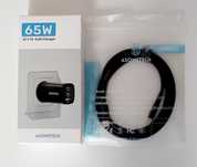 Szybka ładowarka o mocy 65W+kabel usb-c 100W
