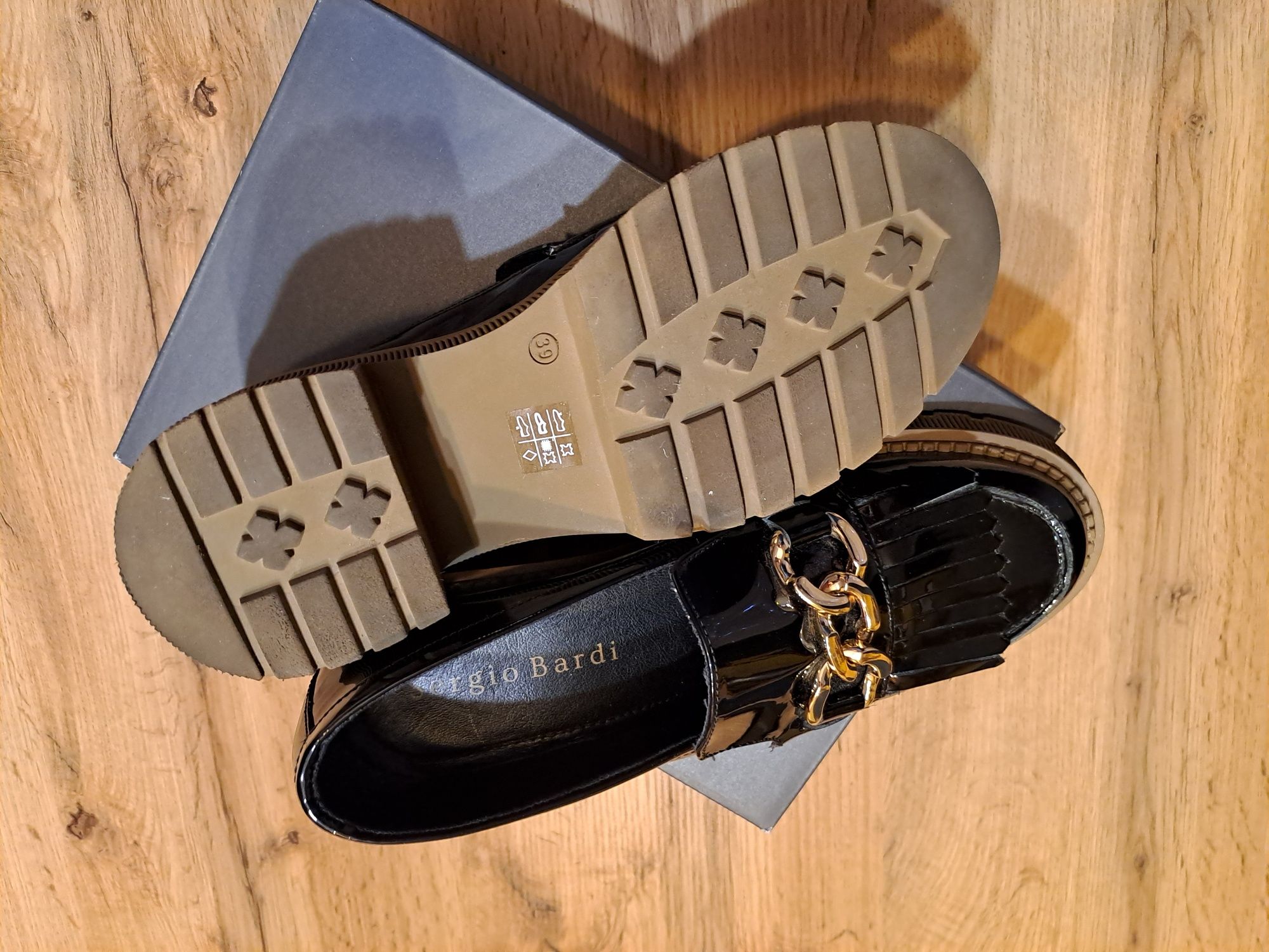 Buty skórzane Loafersy  Sergio Bardi 140zł