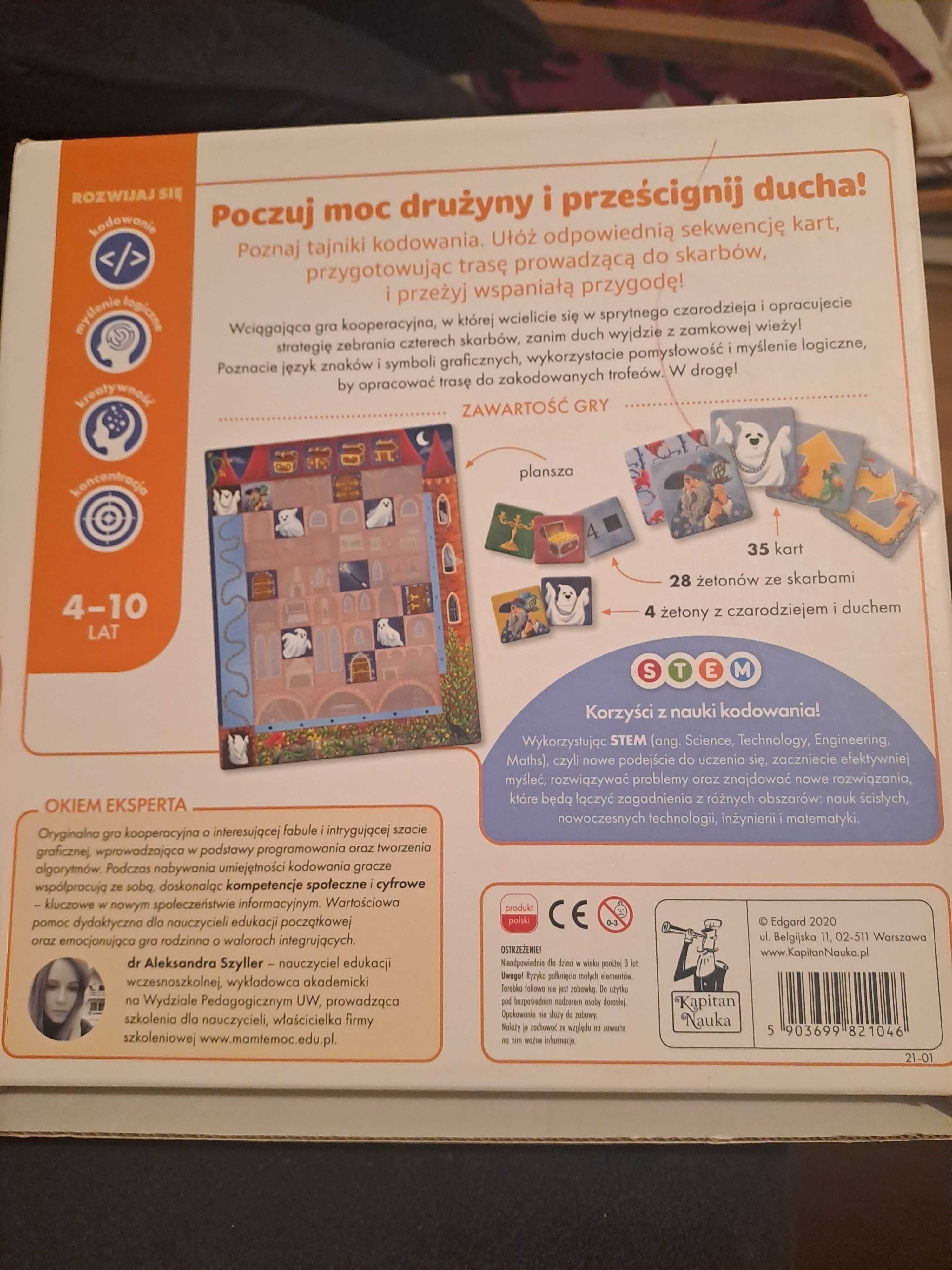 Gra kooperacyjna Zakodowany zamek, gra w kodowanie, gra dla 1 i więcej