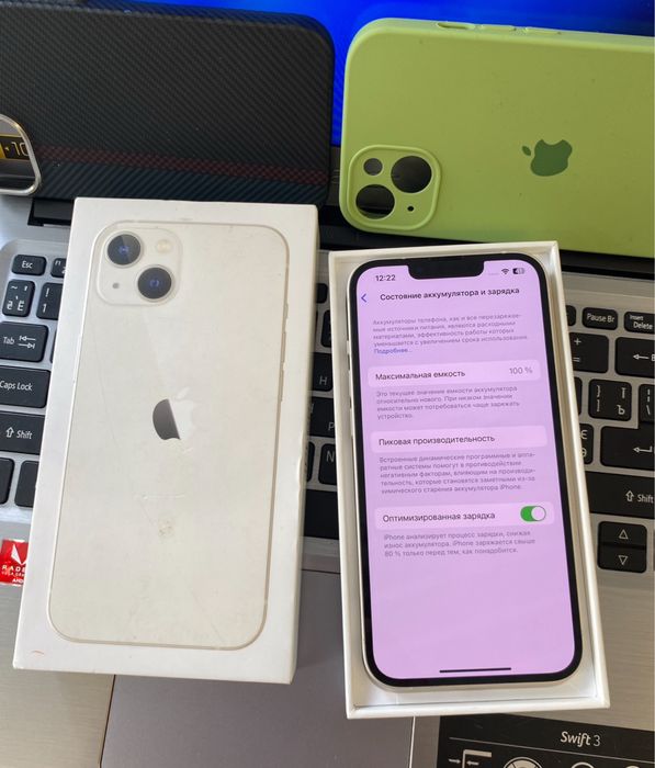 Продам айфон iPhone 13 128Gb батарея 100% все працює r-sim