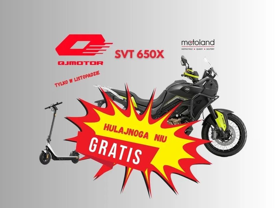QJMOTOR SVT 650X QJ MOTOR SVT 650X Wybierz swój bonus! Raty 0%/transport/akcesoria