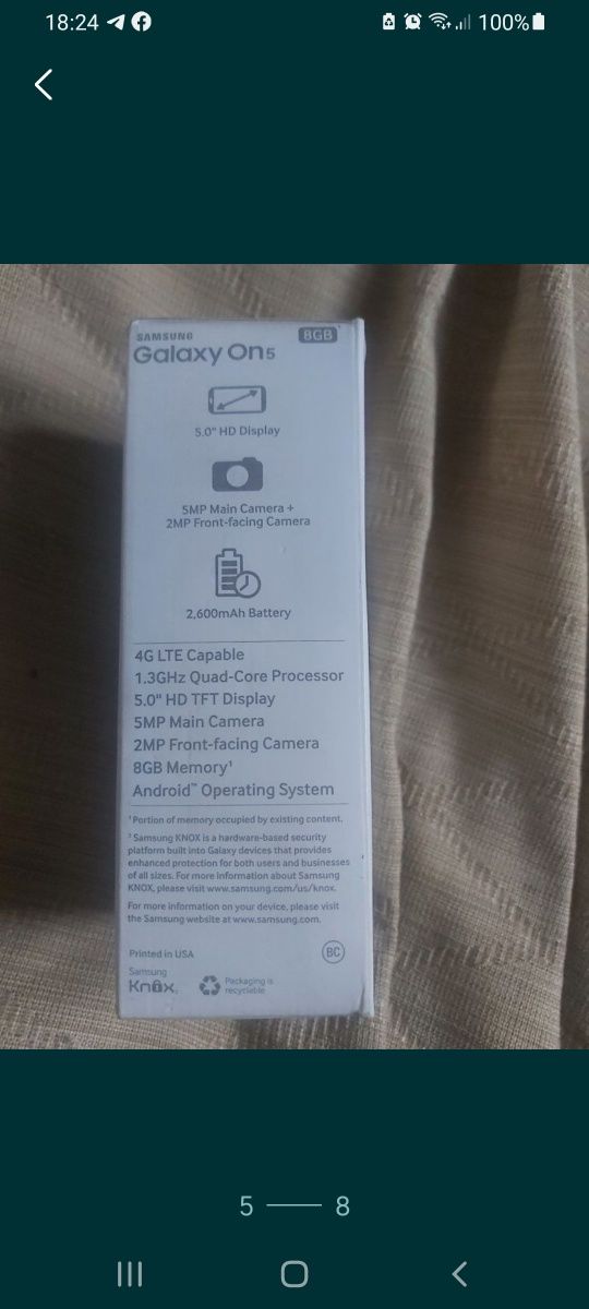 Самсунг galaxi ON5