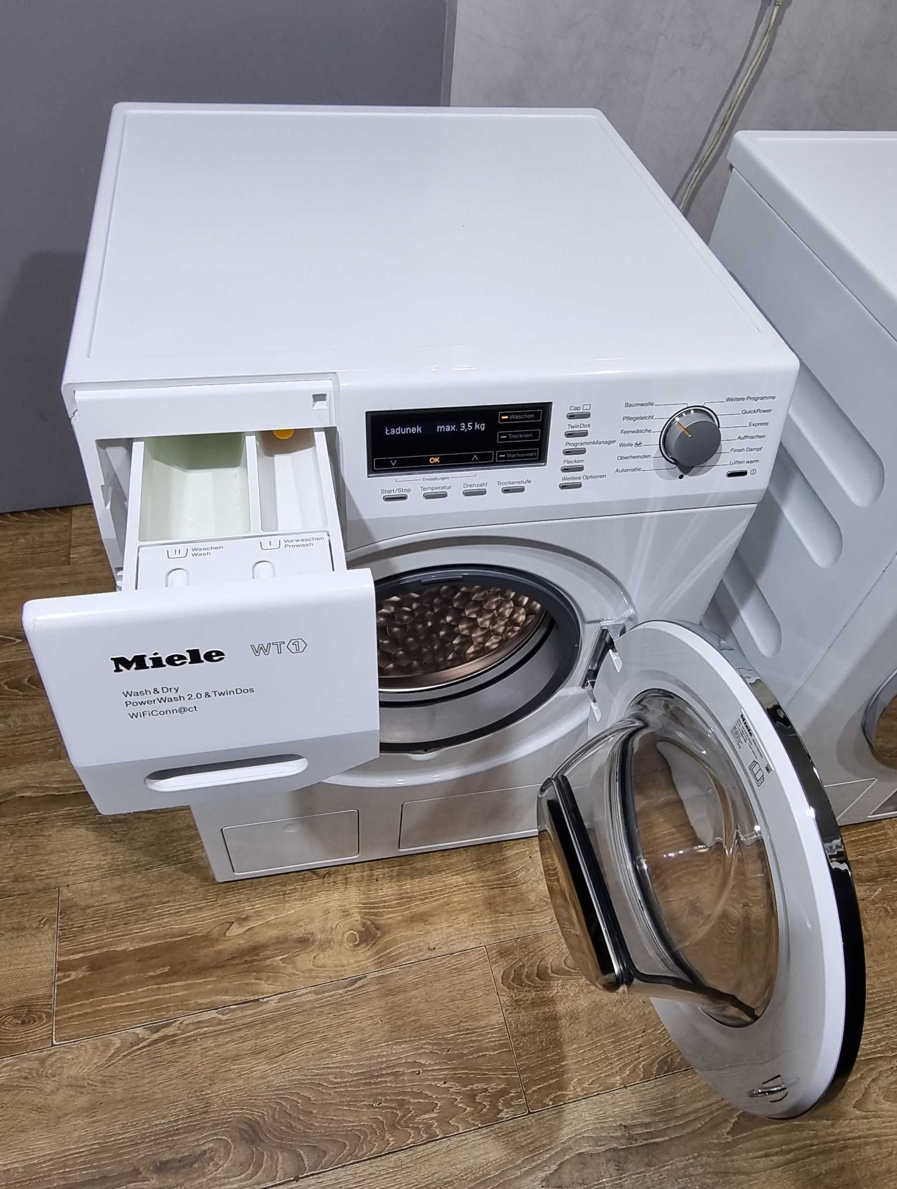 Pralko-suszarka Miele WT1 WTH 730 WPM, wsad:7/4kg,TwinDos,PWash 2.0,PL