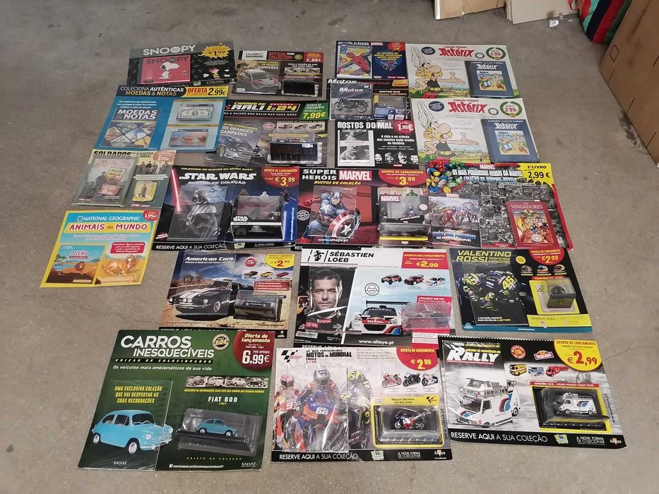 49 coleções distintas nº 1 - carros motas figuras - colecionadores