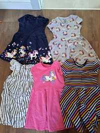 5 sukienek dla dziewczynki 110 lato