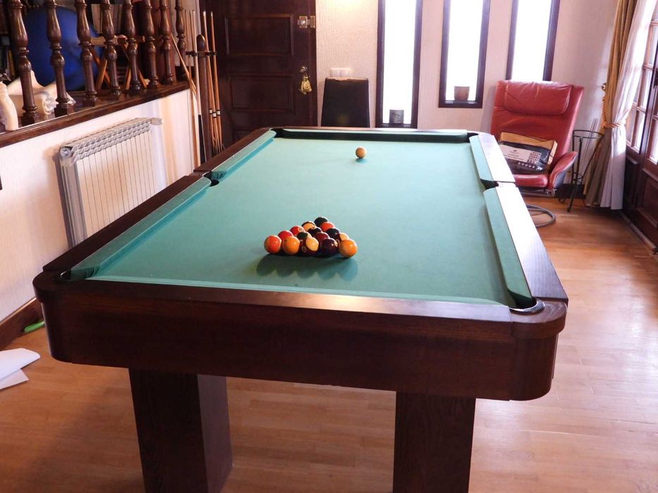 Mesa de Bilhar como mesa de pingue-pongue ou mesa de jantar.