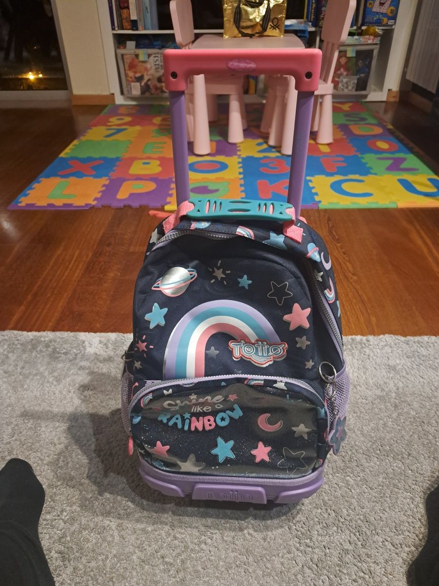 Mochila Totto Rainbow, com trolley