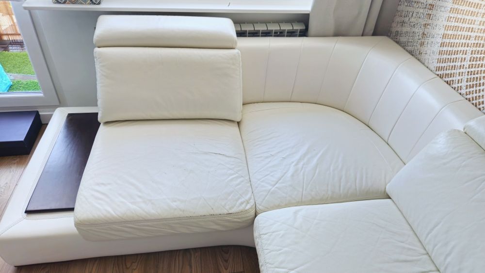 Narożnik skórzany rogówka skóra rozkładana