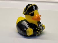 Коллекционная резиновая уточка Funny Ducks Пират L1835 Декор для ванни
