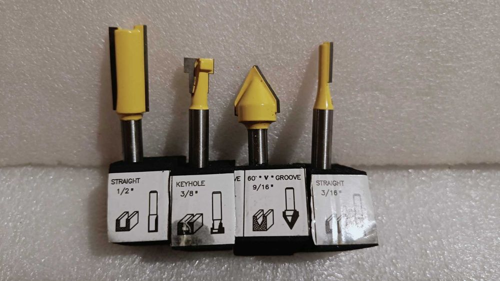 Фрезы для фрезера  4 шт. хвостовик 6,35 мм