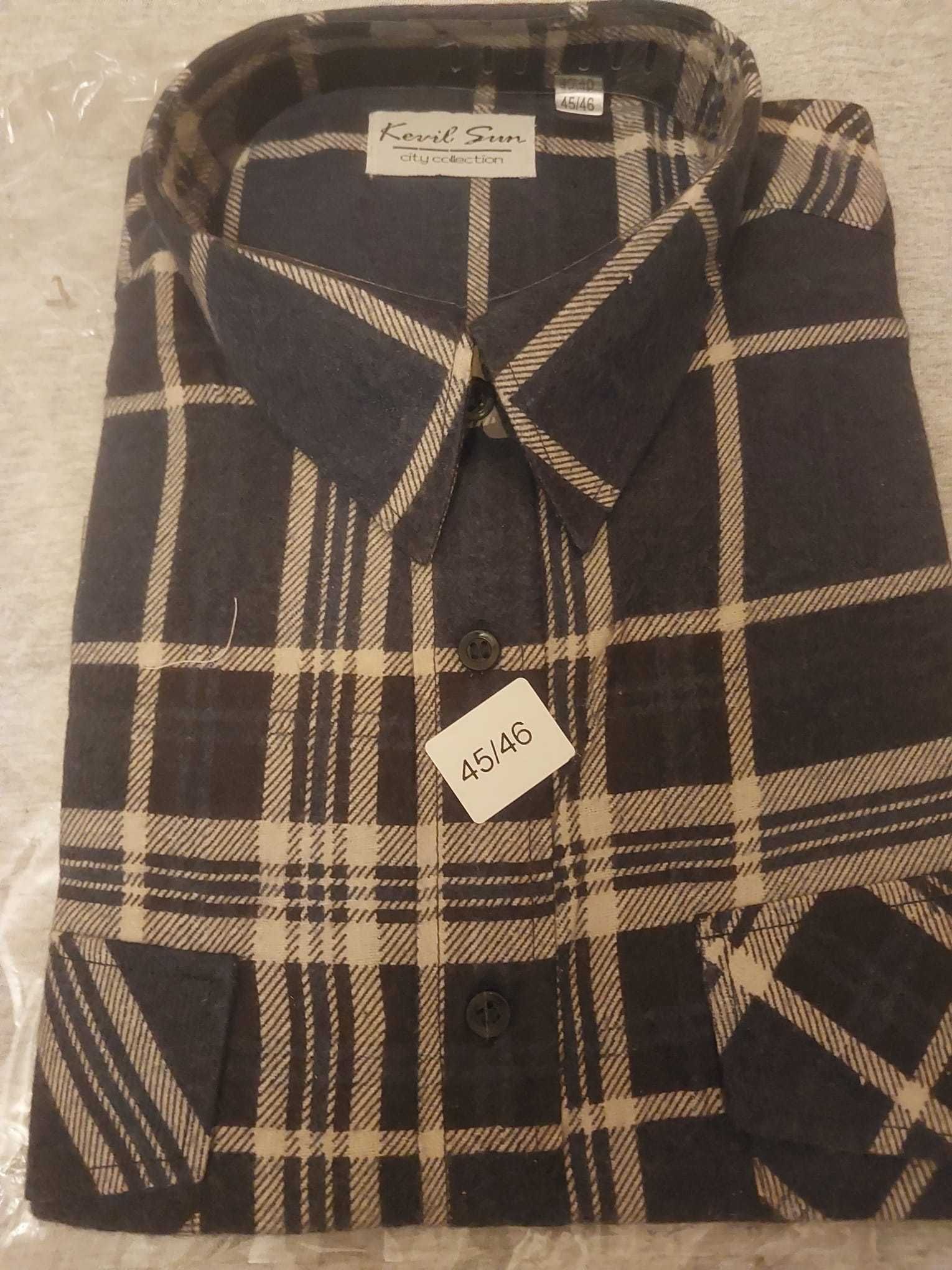 Koszula męska , flanelowa, NOWA