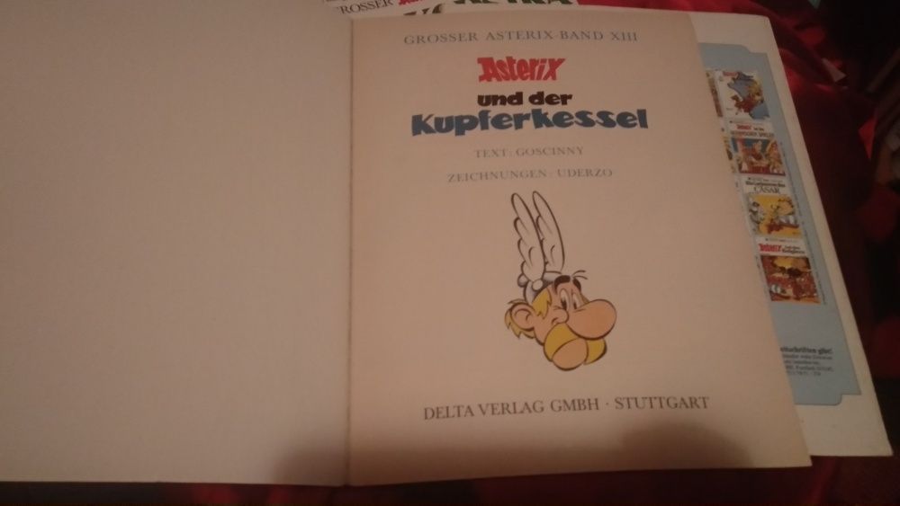 комиксы книга немецкий набор 3шт asterix und der kupferkessel obelix