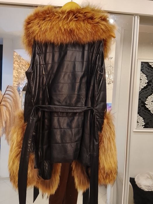 Kamizelka z jenota xl futro naturalne