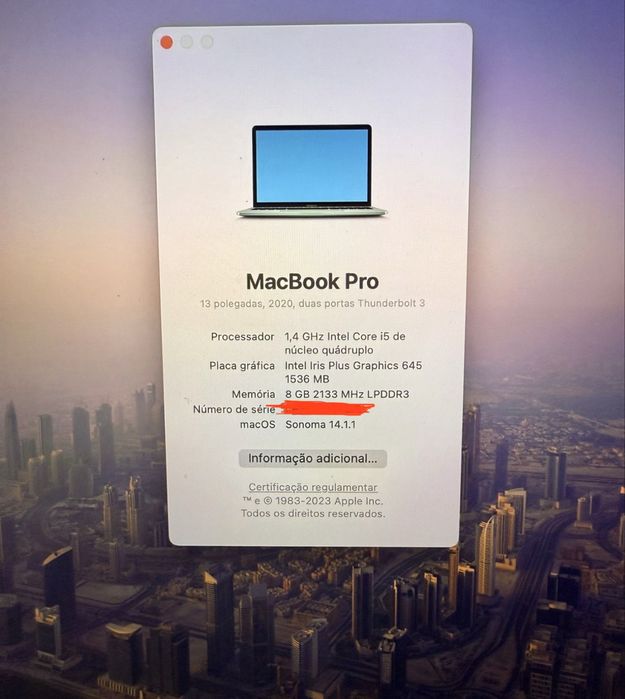 Vendo MacBook Pro A2289
