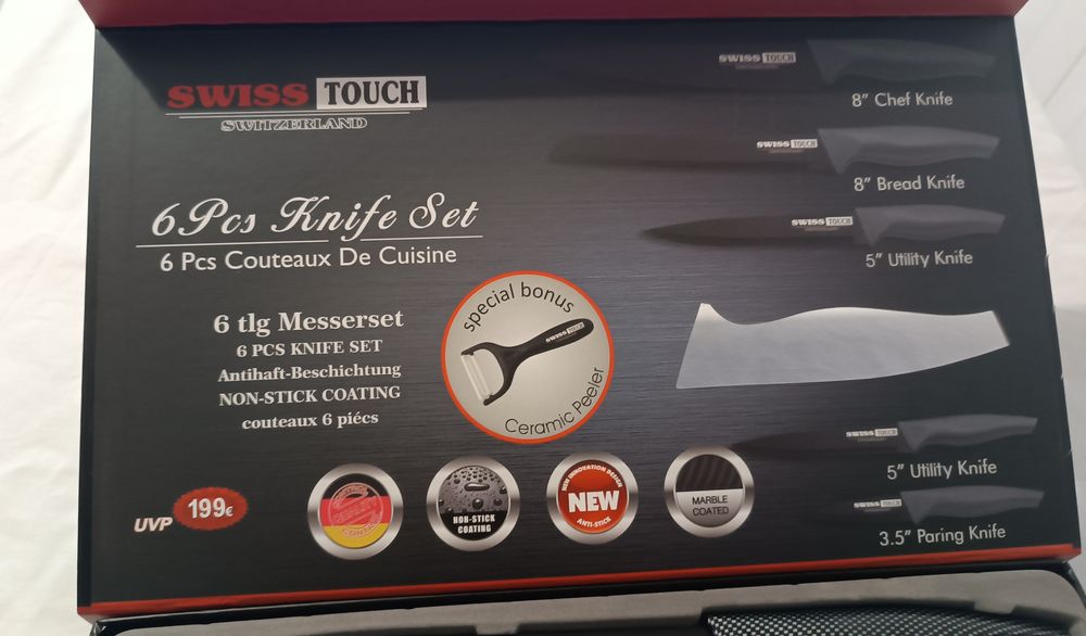 Jogo de Facas. Swiss Touch. Novo