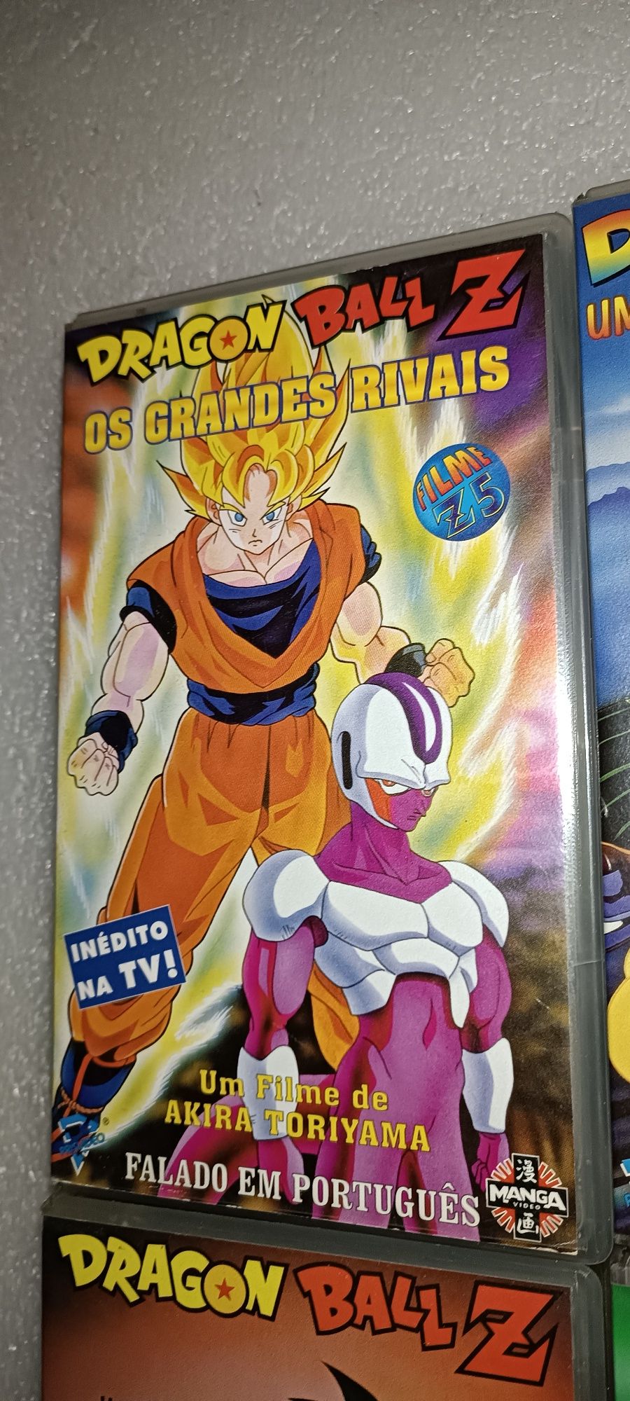 9 antigas  cassetes VHS DragonBall Z