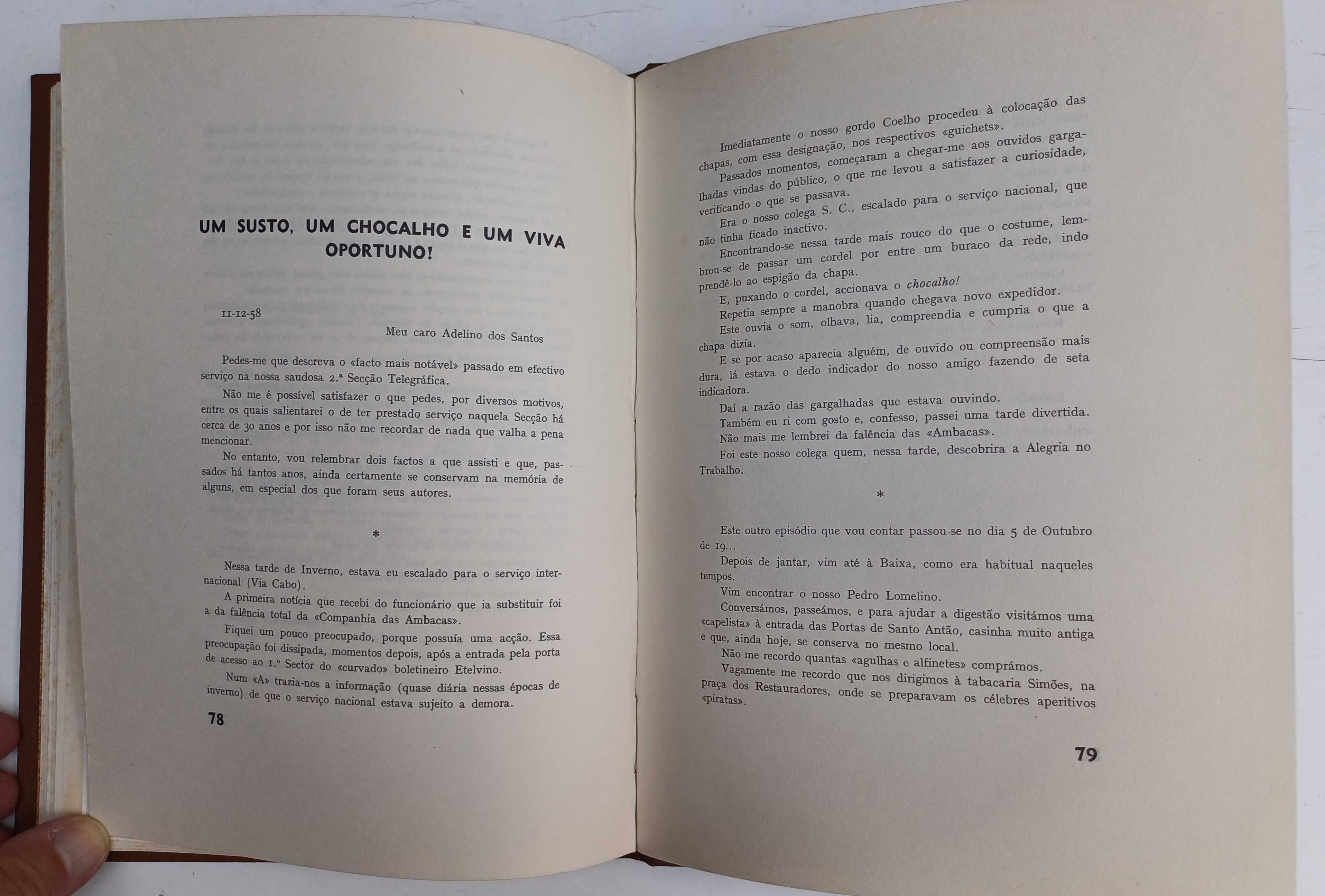 Livro da confraternização dos antigos funcionários dos CTT 1958