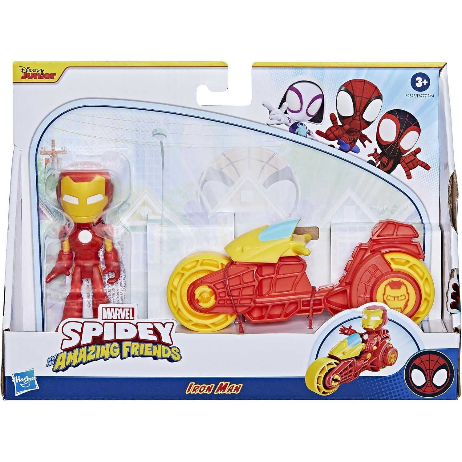 Spidey I Super Kumple Marvel Hasbro Motocykl Ruchoma Figurka Iron Man