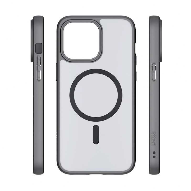Etui Do iPhone 12 / 13 / 14 (Do Magsafe, Czarne Matowe, Wzmacniane)
