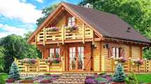 Domek letniskowy drewniany 65,5 m2