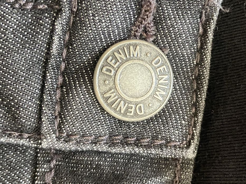 Blue motion XL 48 50 czarne szare spodnie ciążowe jeansy dżinsy