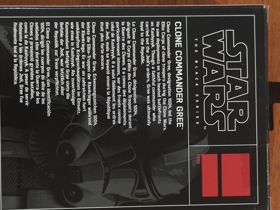 Figura Star Wars Clone Commander Gree Black Series Hasbro