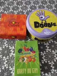 Dwie gry story cubes i dobble