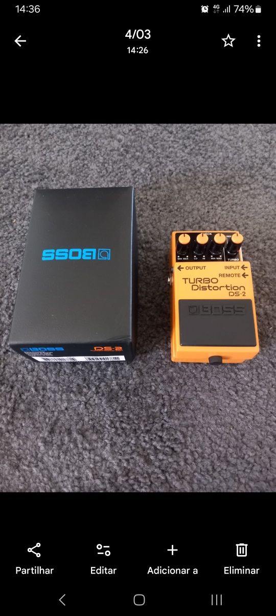 BAIXA PREÇO Pedal boss ds2 turbo distortion