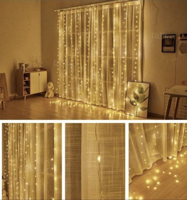 Гирлянда штора 3*3м