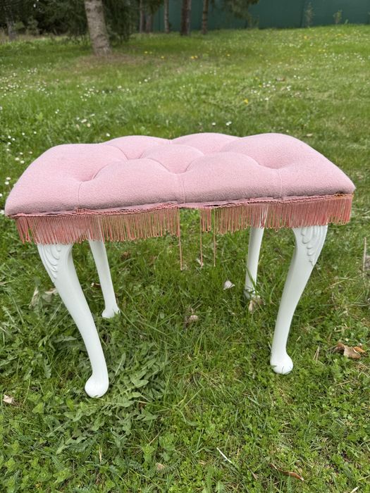 Taboret do toaletki vintage lata 80 anglia