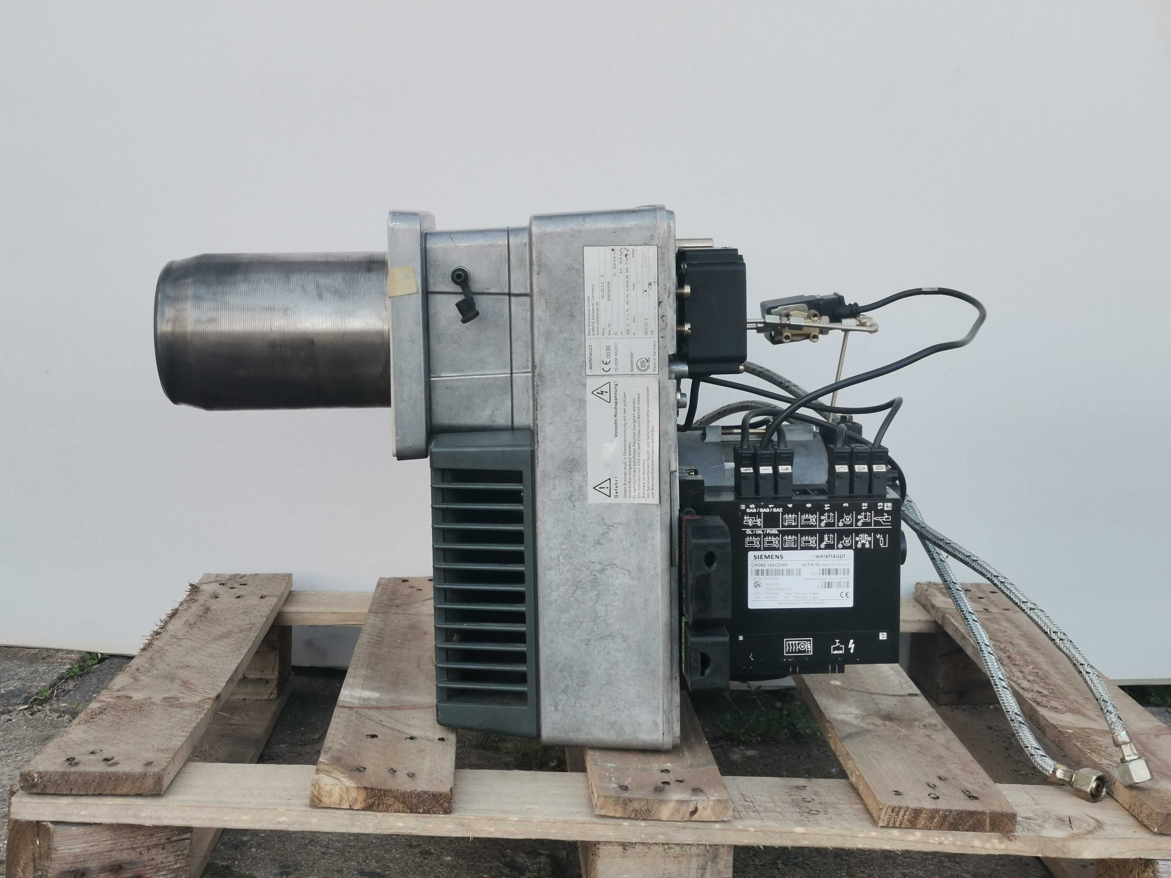 Palnik olejowy Weishaupt WL 20/2-C Z 70-200kW 2 stopniowy
